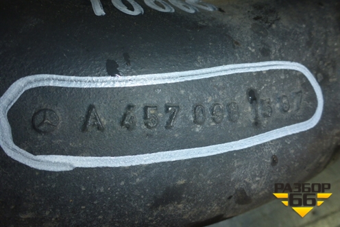 Патрубок интеркулера силуминовый  (A4570981507) для Mercedes Benz  TRUCK Axor 2 с 2004г