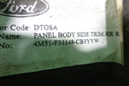 Обшивка багажника правая (седан) (4M51F31148CB3YYW) для Ford Focus 2 с 2005-2008г