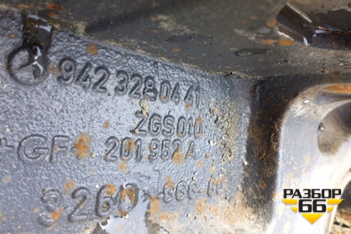 Кронштейн пневморессоры (задний левый) (9423280441) для Mercedes Benz  TRUCK Axor 2 с 2004г