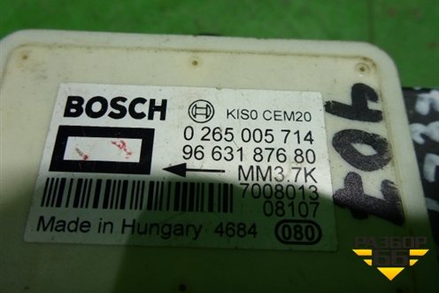 Датчик ускорения (9663187680) для Peugeot 407 с 2004г