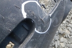 Бампер задний (под парктроник) для Volkswagen Touareg c 2002-2010г