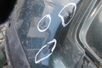 Бампер задний (под парктроник) для Volkswagen Touareg c 2002-2010г