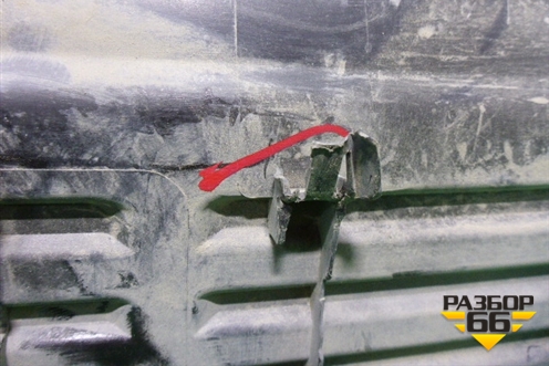 Накладка заднего бампера (до 2012г) (5216260040) для Toyota Land Cruiser (200) с 2008г (Ленд Крузер)