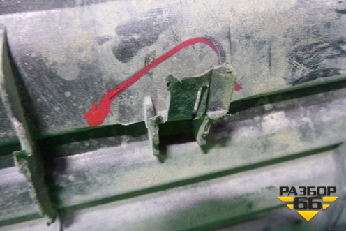 Накладка заднего бампера (до 2012г) (5216260040) для Toyota Land Cruiser (200) с 2008г (Ленд Крузер)