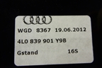 Накладка двери задней левой (на рамку передняя новая) (4L0839901Y9B) для Audi Q7 c 2005-2015г