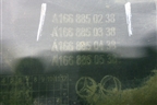 Юбка переднего бампера (A1668850238) для Mercedes Benz GLE-Klass W166 с 2015г