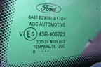 Стекло глухое левое (заднее 3х дверный кузов 2008г) (1791522) для Ford Fiesta с 2008-2015г