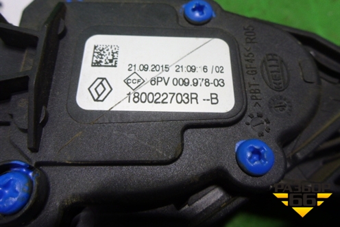 Педаль газа электронная (180022703R) для Renault Logan II с 2012г