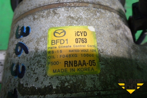 Компрессор кондиционера (2.5л PY) (F500RNBAA05) для Mazda Mazda 6 (GJ) с 2012-2025г