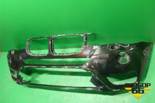 Бампер передний (после 2014г под омыватели) (51117338534) для BMW X3 F25 с 2010-2017г (Х3 Ф25)