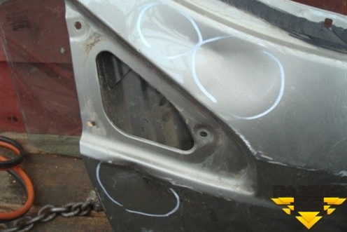 Дверь багажника без стекла (3х дверный кузов) для Mitsubishi Colt с 2004г