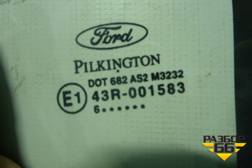 Стекло двери задней левой (новое) (1207450) для Ford Fiesta с 2001-2008г