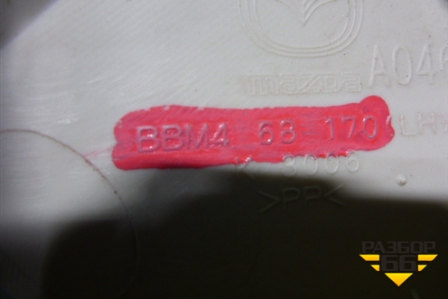 Обшивка стойки лобового стекла левая (BBM468170) для Mazda Mazda 3 (BL) с 2009-2013г