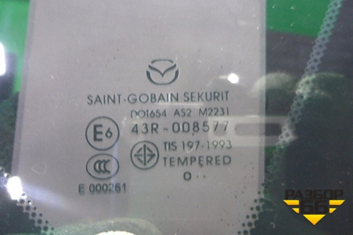 Стекло глухое правое (BBN762950C) для Mazda Mazda 3 (BL) с 2009-2013г