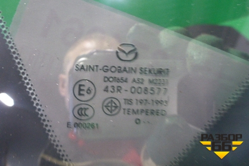 Стекло глухое левое (BBN763950C) для Mazda Mazda 3 (BL) с 2009-2013г
