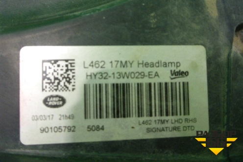 Фара правая (LED с блоками) (HY3213W029EA) для Land Rover Discovery 5 с 2017г