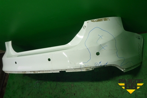 Бампер задний (до 2015г хэтчбек под парктроник) (BM51A17906AGW) для Ford Focus 3 с 2011г