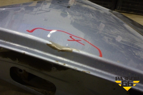 Дверь задняя левая (седан) (821019M730) для Nissan Almera N16 с 2000-2006г