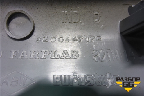 Обшивка стойки лобового стекла правая (8200447172) для Renault Clio с 1998-2002г