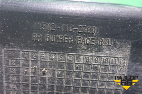 Бампер задний правая часть (71502T1GZZ00) для Honda CR-V(RM) с 2012г