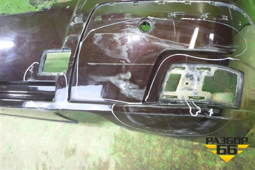 Бампер задний (до 2012 под парктроник) (A2048851525) для Mercedes Benz GLK-Klass X204 с 2008г