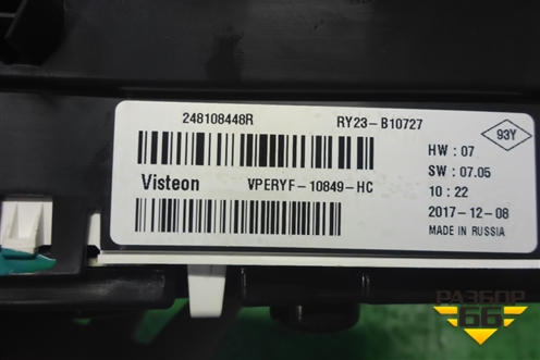Щиток приборов МКПП (248108448R) для Renault Sandero с 2013-2022г
