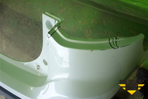 Бампер задний (после 2015г под накладку) (6410C996ZZ) для Mitsubishi Outlander с 2012-2024г (Аутлендер)