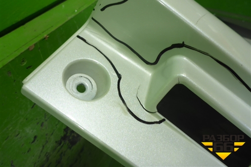 Бампер задний (после 2015г под накладку) (6410C996ZZ) для Mitsubishi Outlander с 2012-2024г (Аутлендер)