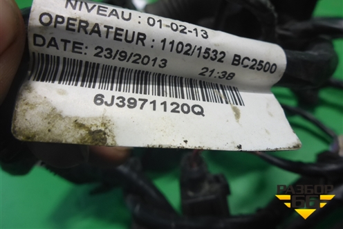 Проводка двери передней левой (3-х дверный кузов) (6J3971120Q) для Seat Ibiza с 2008-2017г