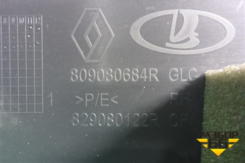Обшивка двери задней правой под механику (809080684R) для Renault Sandero с 2013-2022г
