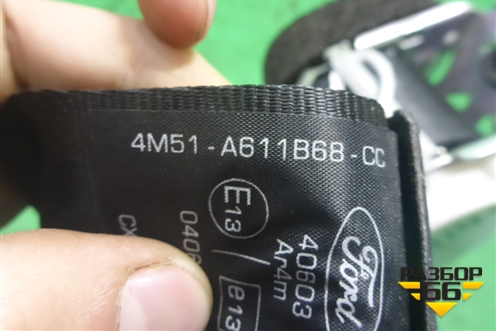 Ремень безопасности задний левый (4M51A611B68CC) для Ford Focus 2 с 2008-2011г