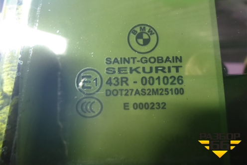 Стекло двери задней левой (Long не пакет) (51357182093) для BMW 7 серия F01/F02 с 2008г