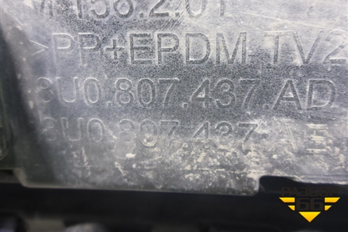 Бампер передний (после 2014г под омыватели) (8U0807437AD) для Audi Q3 с 2011-2018г
