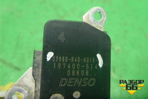 Датчик массового расхода воздуха ( 2.4л K24Z3) (37980R40A010) для Honda Accord(CU-CW) с 2008-2013г
