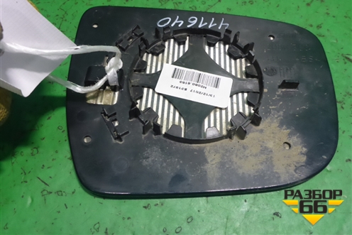 Стекло зеркала левого (с подогревом) для Nissan Qashqai (J11E) с 2013г