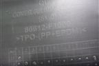 Бампер задний нижняя часть (до 2018г) (под парктроник) (86612F1000) для Kia Sportage с 2016-2022г (Спортеидж 4)