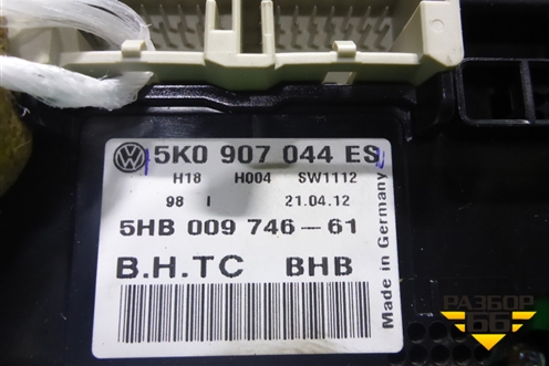 Модуль управления климатической установкой (5K0907044ES) для Volkswagen Golf VI с 2009-2012г