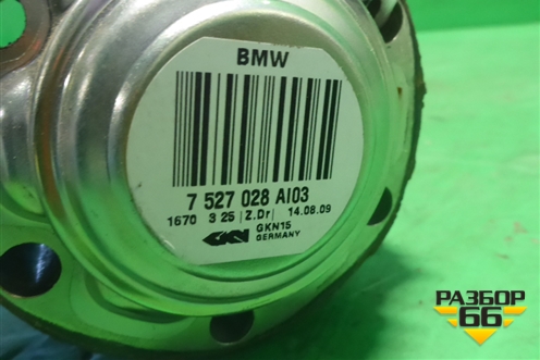 Привод задний правый (АКПП диаметр 38мм) (7527028) для BMW 3-серия Е90/Е91 с 2005г
