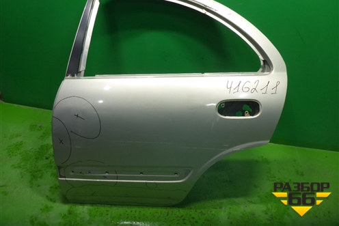 Дверь задняя левая (седан) (821019M730) для Nissan Almera N16 с 2000-2006г