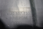 Накладка переднего бампера (4M0807733D) для Audi Q7 c 2015г