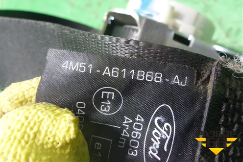 Ремень безопасности задний правый (4M51A611B68AJ) для Ford Focus 2 с 2008-2011г