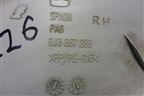 Держатель задней полки правый (3-х дверный кузов) (6J3867288) для Seat Ibiza с 2008-2017г