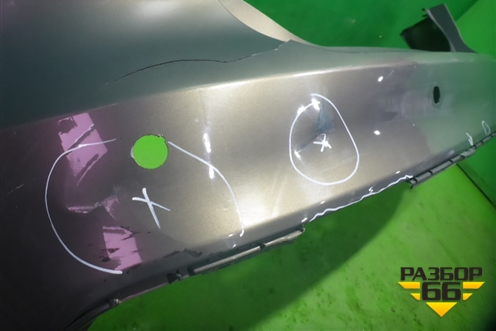 Бампер задний (после 2015г седан под парктроник) (F1EB17906C) для Ford Focus 3 с 2011г