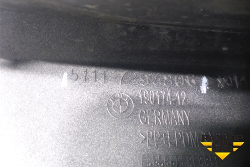 Бампер передний (под парктроник и омыватели) (51117293806) для BMW 3-серия F34 GT с 2012г