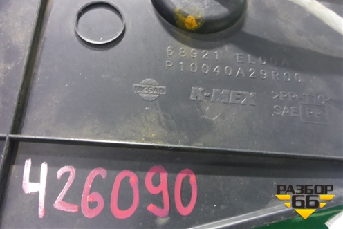 Накладка внутренняя (на консоль левая) (68921EL00A) для Nissan Tiida (C11X) с 2004-2013г