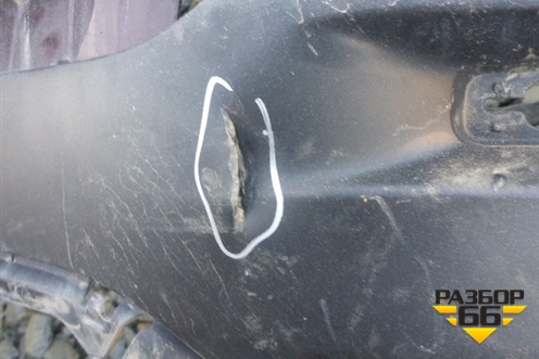 Бампер задний (под парктроник) (5215948170) для Toyota Highlander с 2007-2013г (Хайлендер)