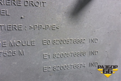 Обшивка двери задней правой под механику (до 2009г) (8200576862) для Renault Logan с 2004-2015г