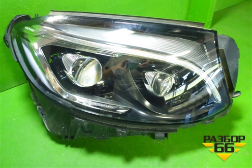 Фара правая (до 2019г Full Led две линзы адаптивная без блоков) (A2539060401) для Mercedes Benz GLC-Klass X253  с 2015г