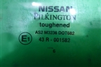 Стекло двери задней правой (хетчбэк 2006г) для Nissan Almera N16 с 2000-2006г