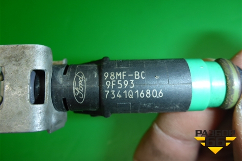 Форсунка инжекторная электрическая (1.4л FXJA) (98MFBC9F593) для Ford Fusion с 2002г
